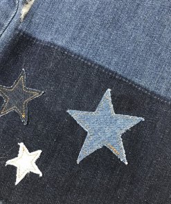 RED Valentino Star Patch Denim Overalls