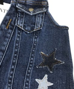 RED Valentino Star Patch Denim Overalls