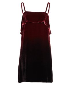 Alice + Olivia Bess Ombre Velvet Sleeveless Slip Dress