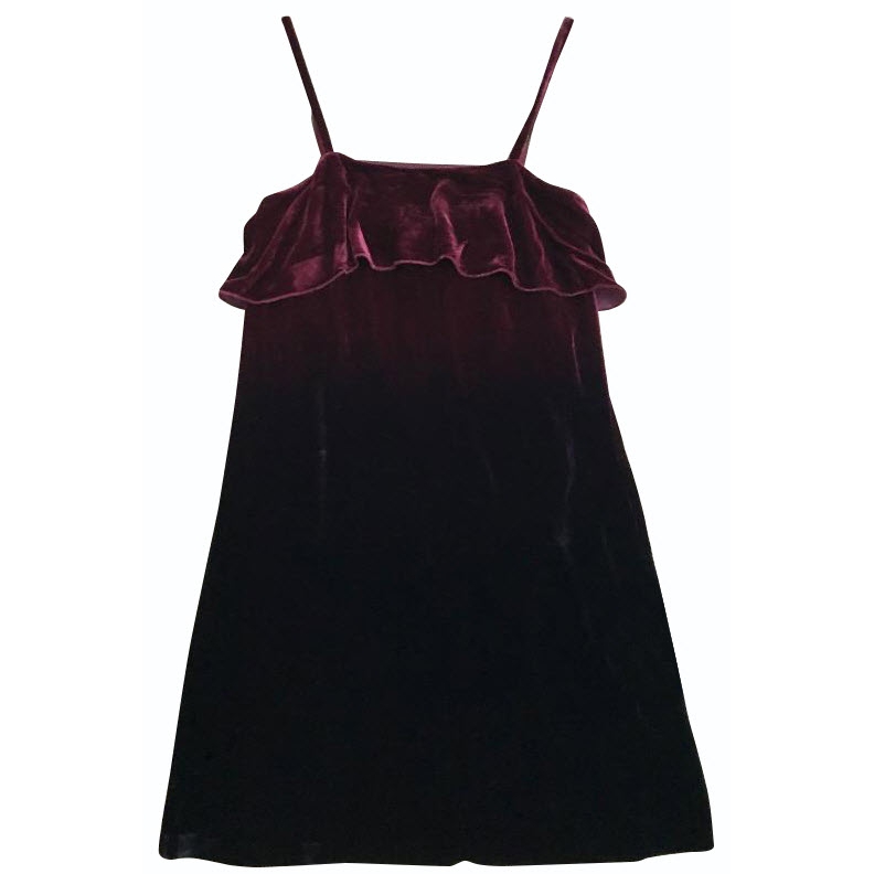 Alice + Olivia Bess Ombre Velvet Sleeveless Slip Dress evaChic Alice + Olivia Bess Ombre Velvet Sleeveless Slip Dress evaChic