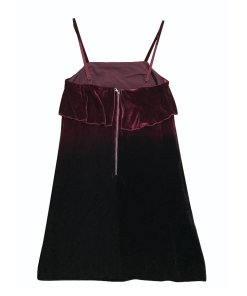 Alice + Olivia Bess Ombre Velvet Sleeveless Slip Dress