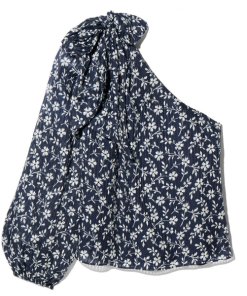 Ulla Johnson Enid Bow Detail One-Shoulder Blouse