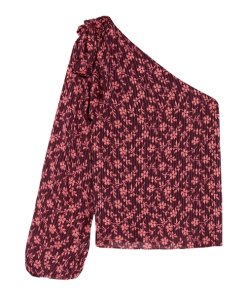 Ulla Johnson Enid Bow Detail One-Shoulder Blouse