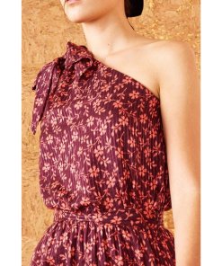 Ulla Johnson Enid Bow Detail One-Shoulder Blouse