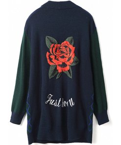 Sandro Clara Checked Just Love U Wool Cardigan