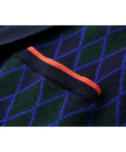 Sandro Clara Checked Just Love U Wool Cardigan