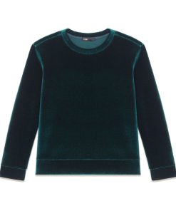 Maje Torina Velvet Sweatshirt
