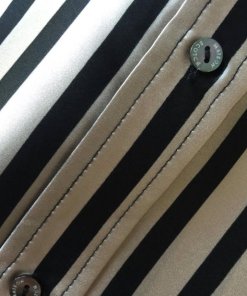 Maison Scotch Striped Silk Button Shirt