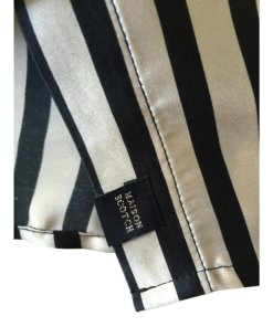 Maison Scotch Striped Silk Button Shirt