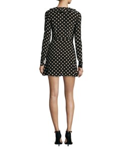 Alexis Corrinne Silk Polka Dot Dress