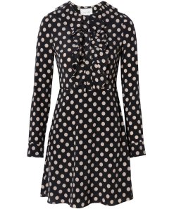 Alexis Corrinne Silk Polka Dot Dress