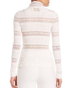 Cinq à Sept Antonia Turtleneck Lace Top