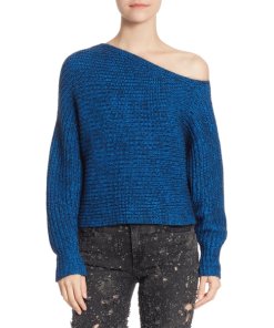 T by Alexander Wang Chunky One-Shoulder SweaterT by Alexander Wang Chunky One-Shoulder Sweater