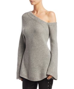 A.L.C. Charly Cashmere One-Shoulder Sweater