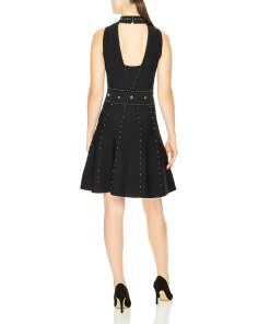 Sandro Matti Embellished Knit Dress