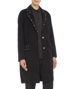 The Kooples Studded Wool Coat