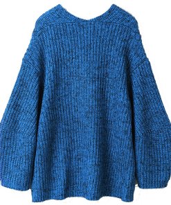 T by Alexander Wang Oversized V-neck Chunky Sweater