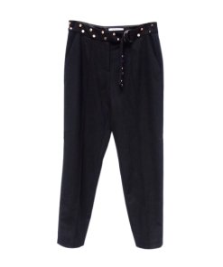 Sandro Studded Belt Cropped Pants