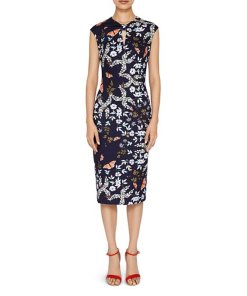 Ted Baker Kairra Kyoto Gardens Bow Neck Dress