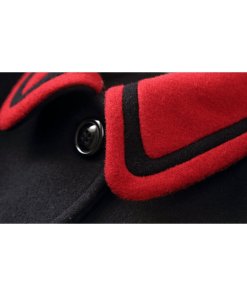 Miu Miu Embellished Badge Contrast Collar Coat