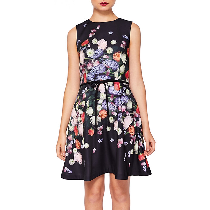 Ted Baker Izobela Kensington Floral Bow Detail Dress