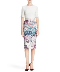 Ted Baker Illuminated Bloom Belted Sheath Dress