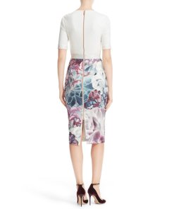 Ted Baker Illuminated Bloom Belted Sheath Dress