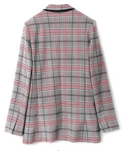 Sandro Lauryn Plaid Wool-Blend Blazer