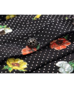 The Kooples Camellia Print Silk Shirtdress
