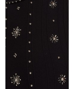 Sandro Matti Embellished Knit Dress