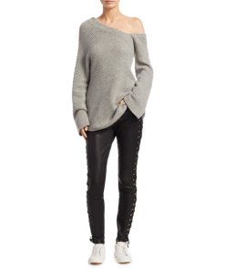 A.L.C. Charly Cashmere One-Shoulder Sweater