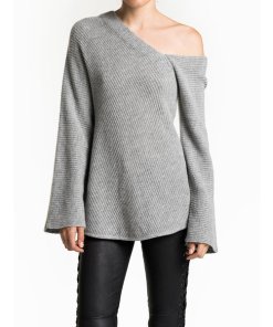 A.L.C. Charly Cashmere One-Shoulder Sweater