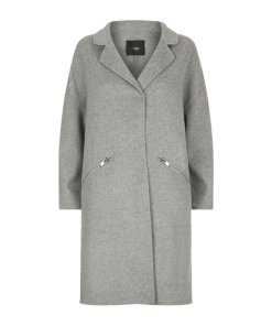 Maje Grima Oversize Zip-Pocket Coat