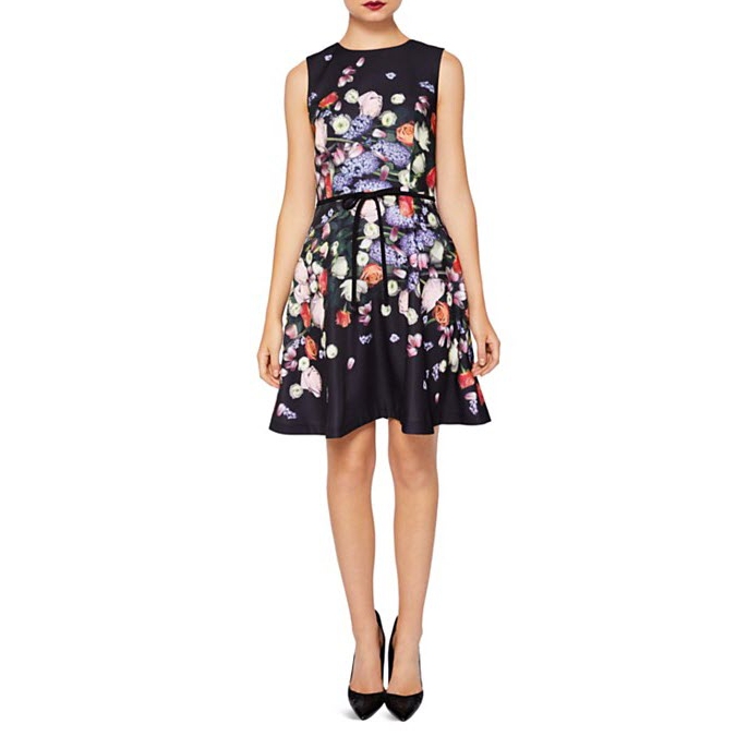 Ted Baker Izobela Kensington Floral Bow Detail Dress