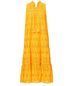 Kate Spade New York Sleeveless Cotton Eyelet Midi Dress
