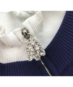 Sandro Glacen Jewel Detail Knit Dress