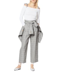 Sandro Rayann Keep on Dancing Tie Cold-Shoulder Sweater