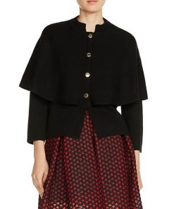 Maje Montreux Short Cape-Style Cardigan