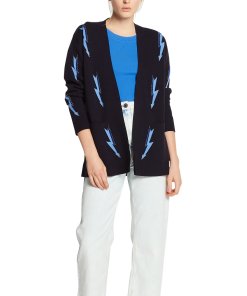 Sandro Juste Lightning Bolt Open-Front Cardigan