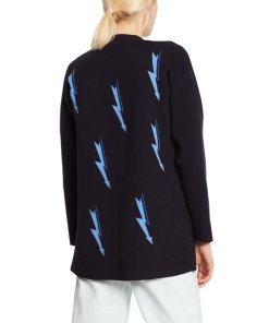 Sandro Juste Lightning Bolt Open-Front Cardigan