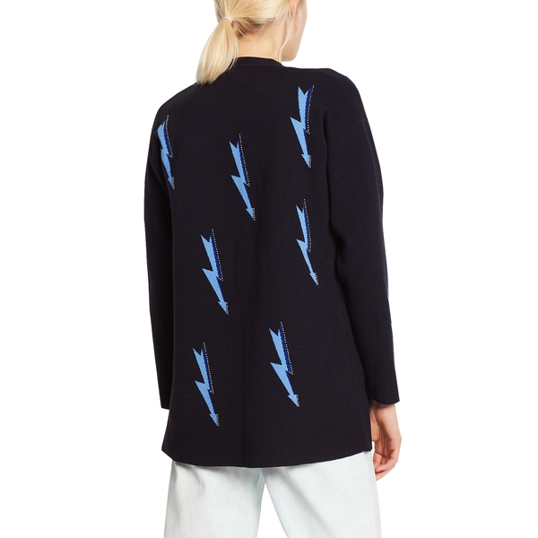 Sandro Juste Lightning Bolt Open-Front Cardigan