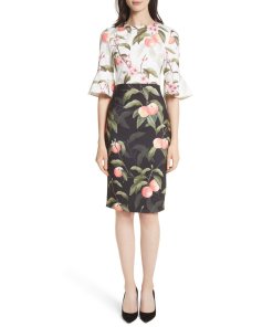 Ted Baker Areea Peach Blossom Sheath Dress