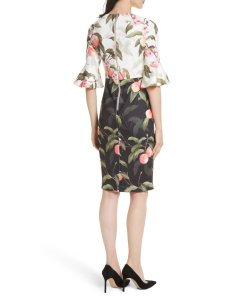 Ted Baker Areea Peach Blossom Sheath Dress