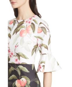 Ted Baker Areea Peach Blossom Sheath Dress