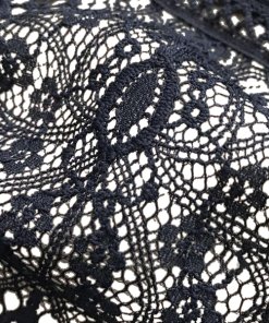 Alice + Olivia Jolie Tiered Ruffle Guipure Lace Dress