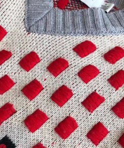 Coach 1941 Sequined Jacquard Wool & Cashmere V-Neck Sweater