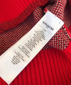 Coach 1941 Sequined Jacquard Wool & Cashmere V-Neck Sweater