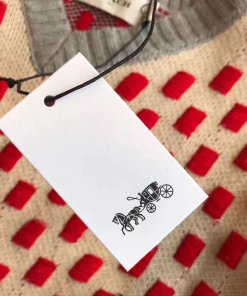 Coach 1941 Sequined Jacquard Wool & Cashmere V-Neck Sweater