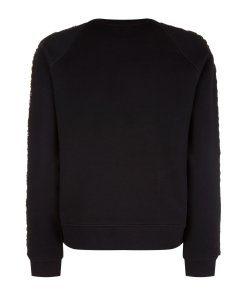 Maje Topaz Love Sequin-Sleeve Sweatshirt