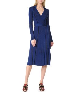 Diane von Furstenberg Transfer Rib Wrap Dress